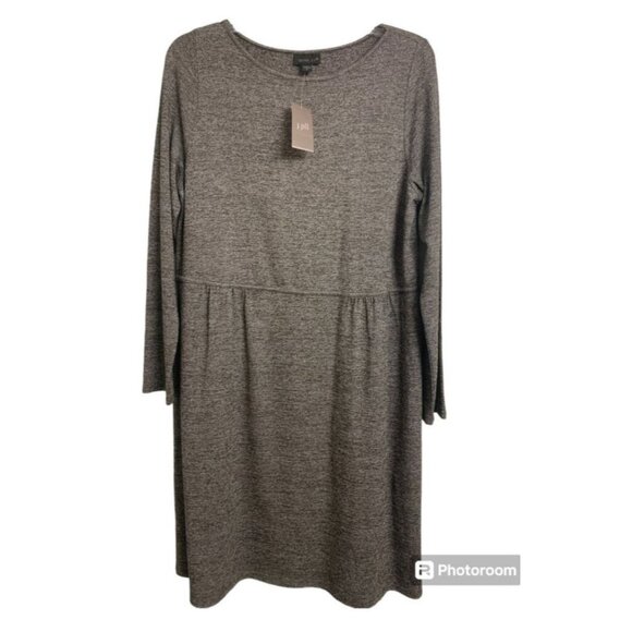 J. Jill Dresses & Skirts - NWT J. Jill Wearever Collection Black Multi Long-Sleeve Midi Dress Size M